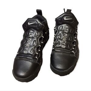 Nike Air More Money Black Sneakers Womens 8.5, 7 youth